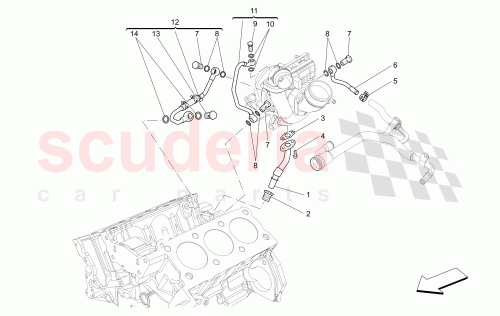 Part Diagram for Maserati 46328223