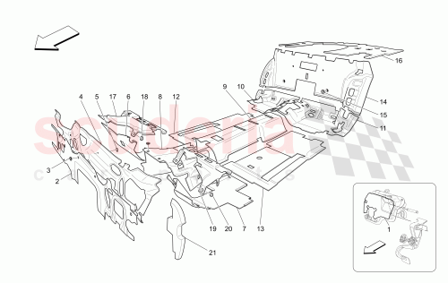 Part Diagram for Maserati 69189200