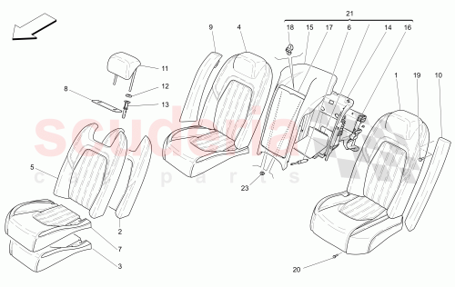 Part Diagram for Maserati 670040213