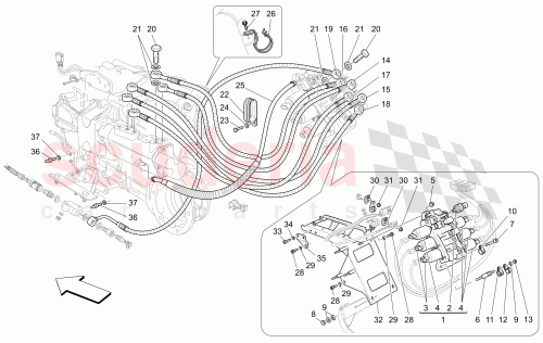 Part Diagram for Maserati 285494