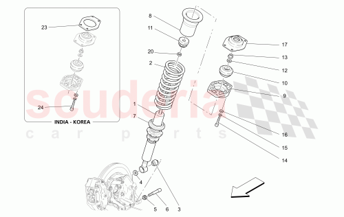 Part Diagram for Maserati 263109
