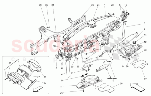 Part Diagram for Maserati 670105157