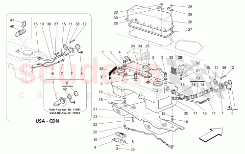 Part Diagram for Maserati 191618
