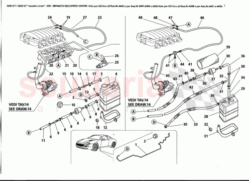 Part Diagram for Maserati 389220528