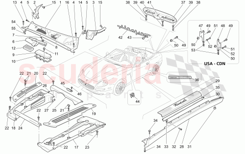Part Diagram for Maserati 67197600