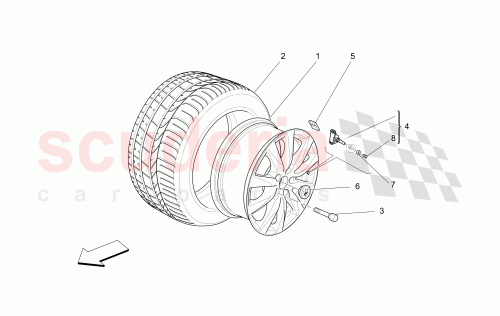 Part Diagram for Maserati 980161003