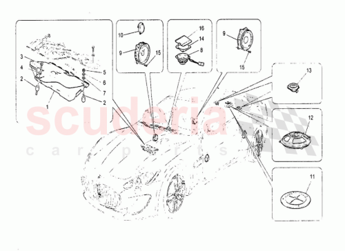 Part Diagram for Maserati 80582200