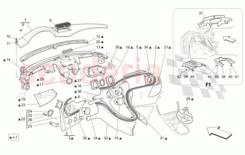 Part Diagram for Maserati 66062614