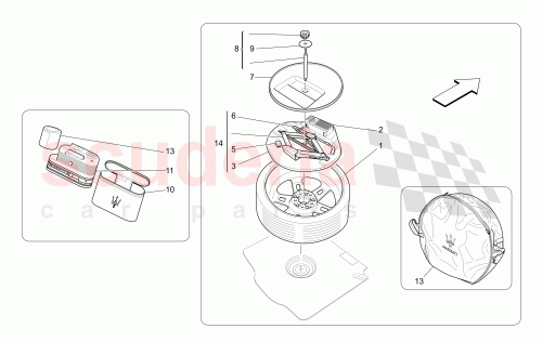 Part Diagram for Maserati 257569