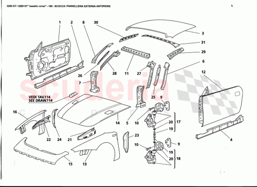 Part Diagram for Maserati 382500430
