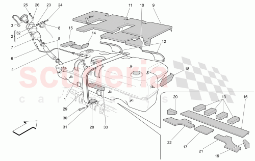 Part Diagram for Maserati 263284