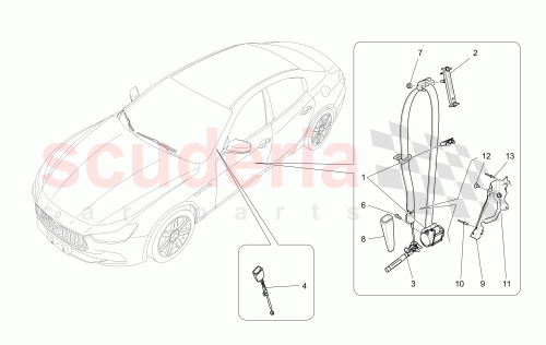 Part Diagram for Maserati 670017433