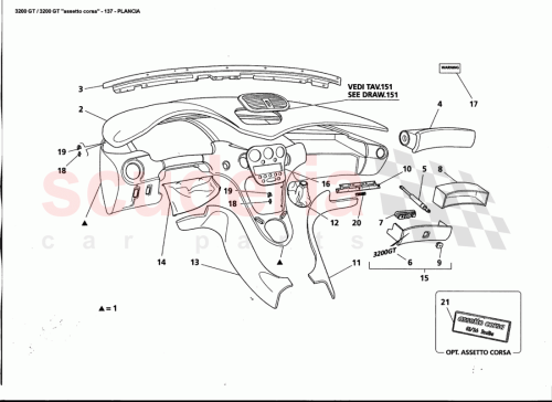 Part Diagram for Maserati 9810005