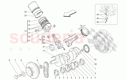 Part Diagram for Maserati 14325540