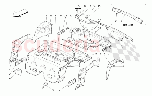 Part Diagram for Maserati 980001152