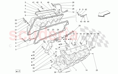 Part Diagram for Maserati 219864