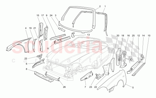 Part Diagram for Maserati 66056000