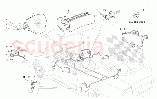 Part Diagram for Maserati 68342842