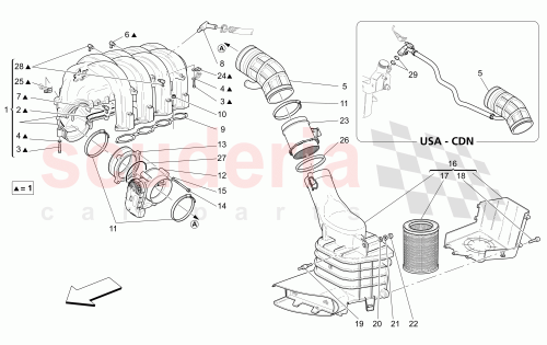 Part Diagram for Maserati 124342