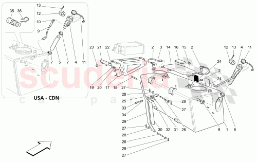 Part Diagram for Maserati 183011