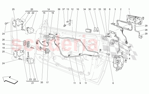 Part Diagram for Maserati 67811700
