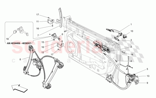 Part Diagram for Maserati 670038412