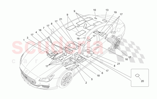 Part Diagram for Maserati 670001845