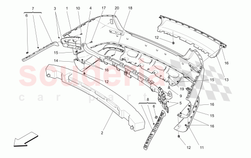Part Diagram for Maserati 670004471