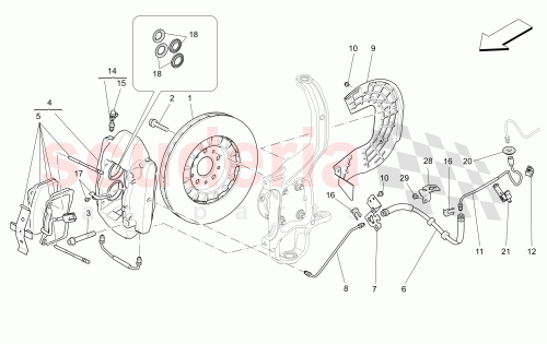 Part Diagram for Maserati 670004199
