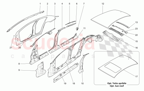 Part Diagram for Maserati 673001692