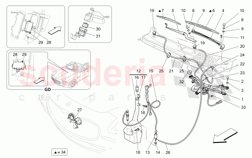 Part Diagram for Maserati 67264800
