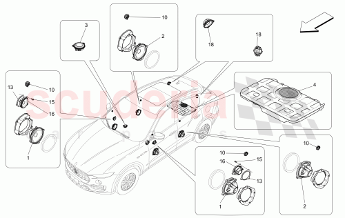 Part Diagram for Maserati 670037288