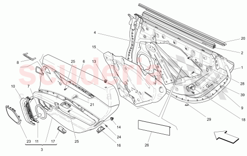Part Diagram for Maserati 670018947