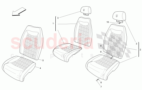 Part Diagram for Maserati 980145437