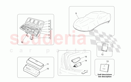 Part Diagram for Maserati 85050900