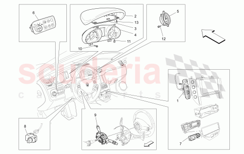 Part Diagram for Maserati 300250