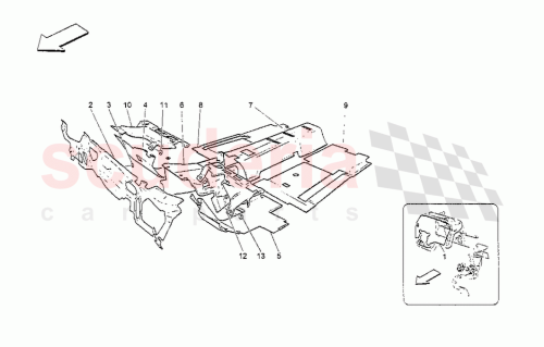 Part Diagram for Maserati 68381500