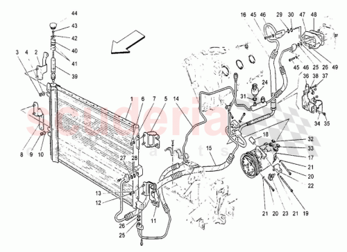 Part Diagram for Maserati 80375900