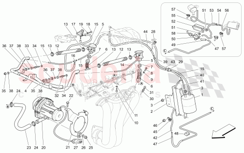 Part Diagram for Maserati 219456