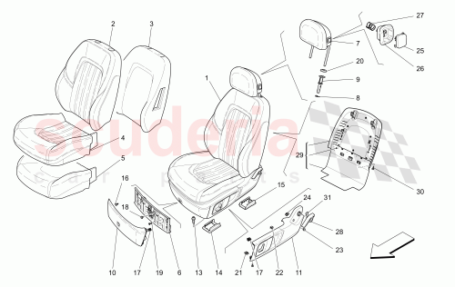 Part Diagram for Maserati 673000263