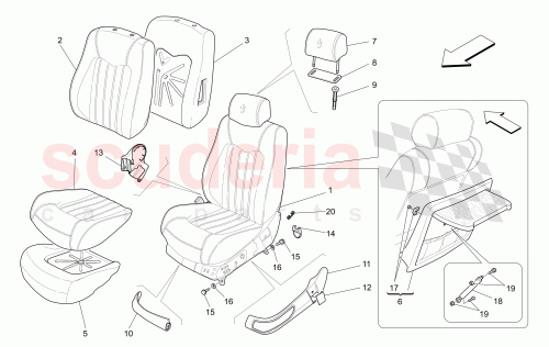 Part Diagram for Maserati 981314116
