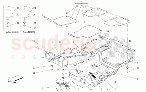Part Diagram for Maserati 673004751