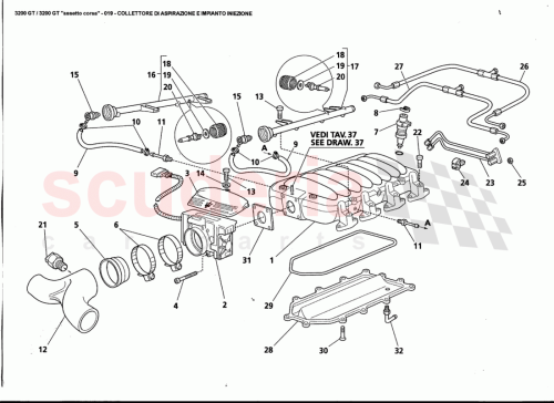 Part Diagram for Maserati 585073600