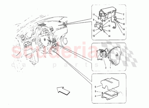 Part Diagram for Maserati 14039611