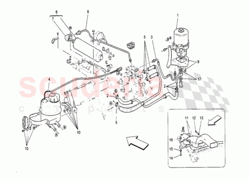 Part Diagram for Maserati 14498824