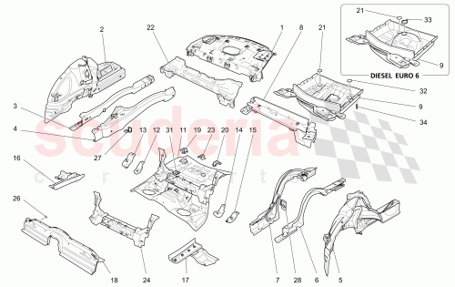 Part Diagram for Maserati 673005385