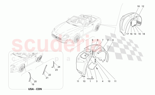 Part Diagram for Maserati 67233100