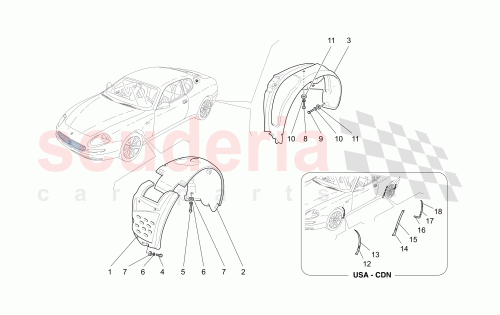 Part Diagram for Maserati 13274472