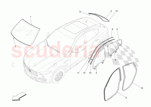 Part Diagram for Maserati 670034256