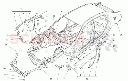 Part Diagram for Maserati 673000794